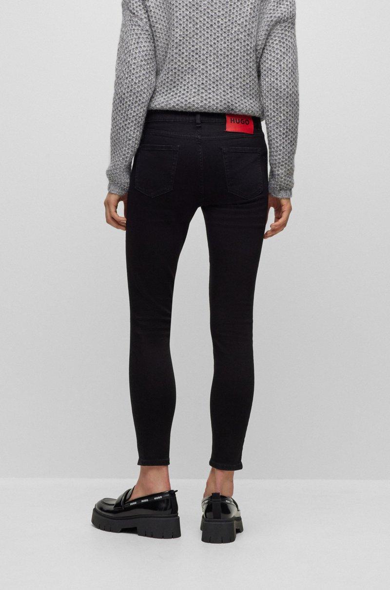 Hugo Boss Vaqueros Extra Slim Fit En Denim Elástico Negro De Gran Comodidad