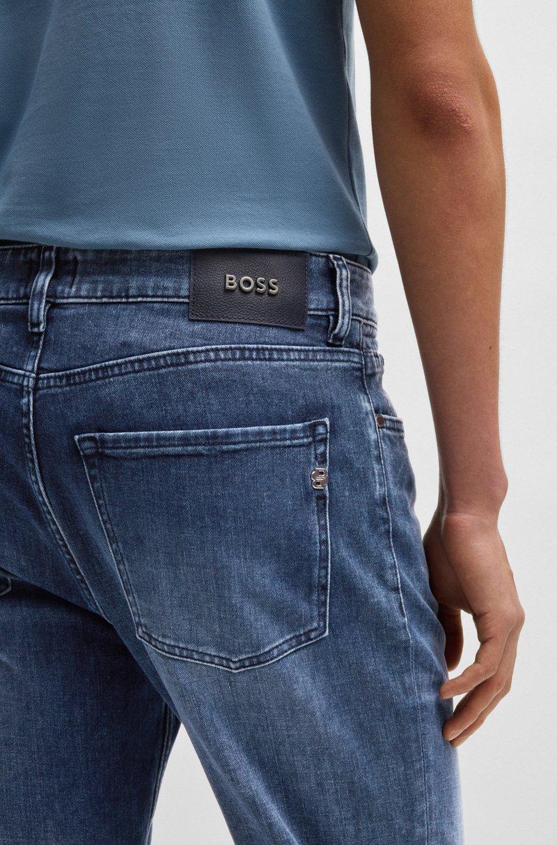 Hugo Boss Vaqueros Maine Regular Fit De Denim Italiano Azul