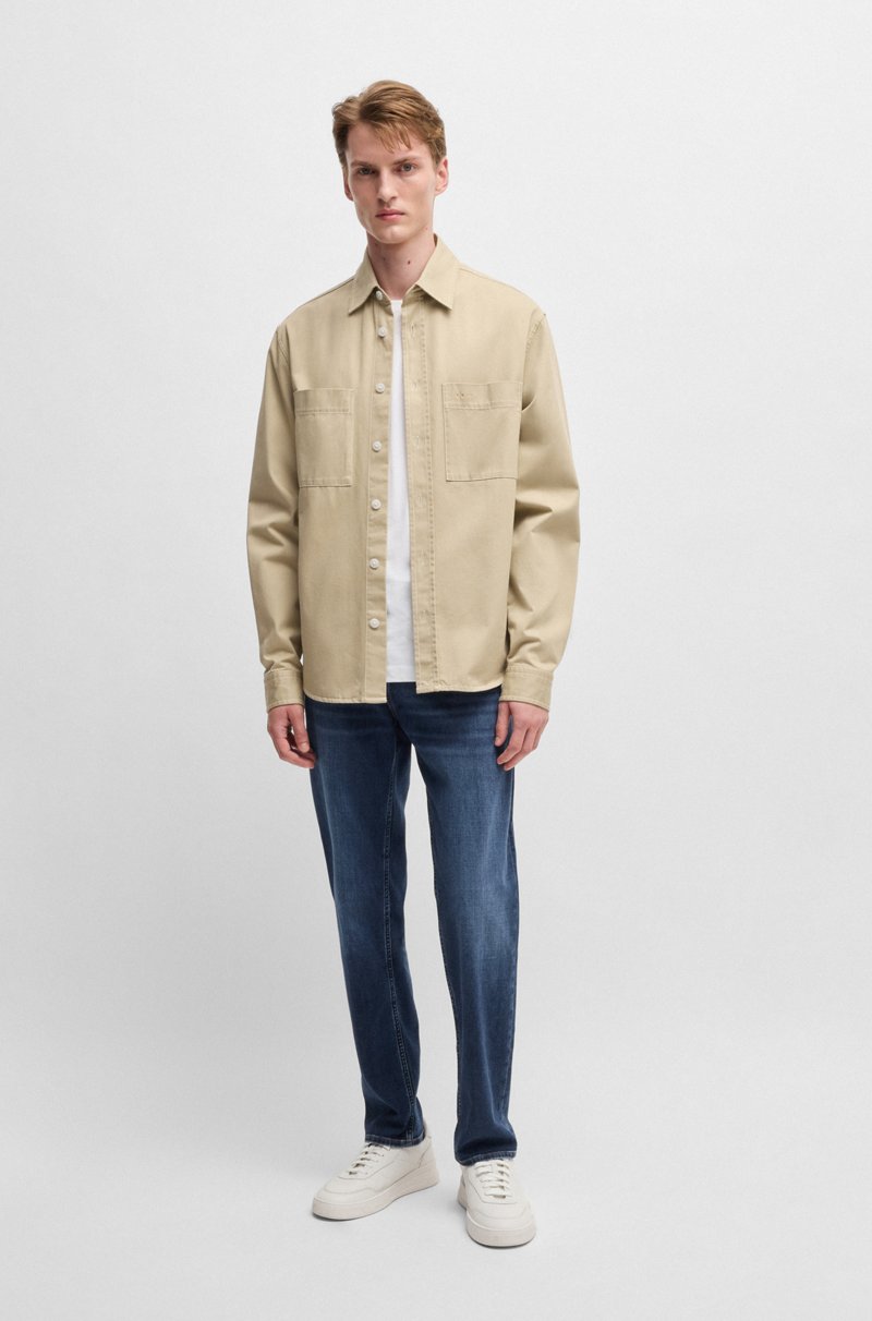 Hugo Boss Vaqueros Maine Regular Fit En Cómodo Denim Elástico Azul