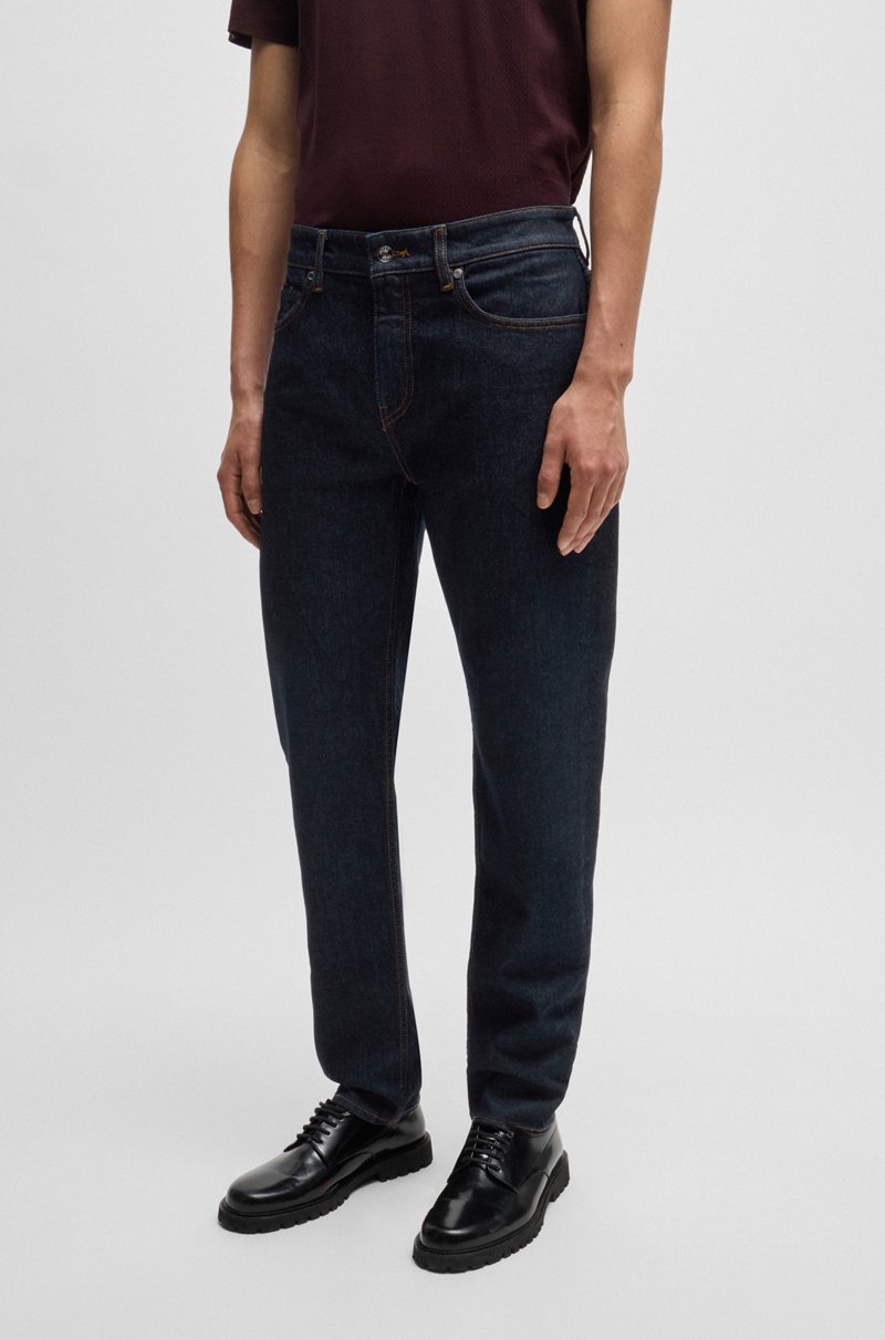 Hugo Boss Vaqueros Maine regular fit en cómodo tejido vaquero elástico azul oscuro