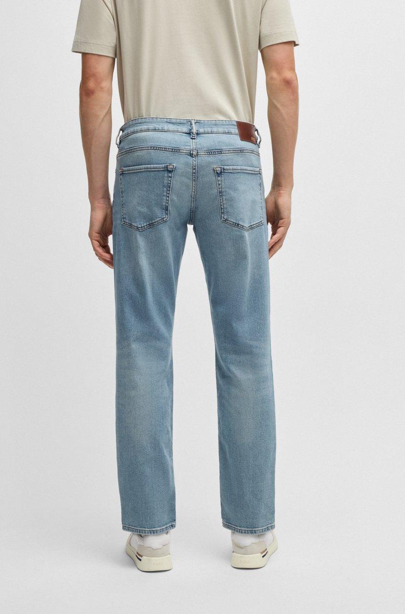 Hugo Boss Vaqueros Maine Regular Fit En Cómodo Tejido Vaquero Elástico Azul