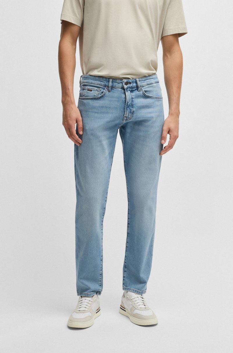 Hugo Boss Vaqueros Maine regular fit en cómodo tejido vaquero elástico azul