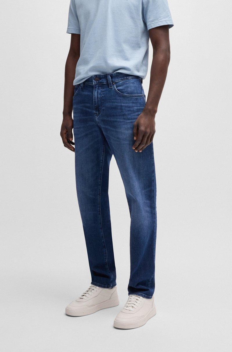 Hugo Boss Vaqueros Maine regular fit en cómodo tejido vaquero elástico azul
