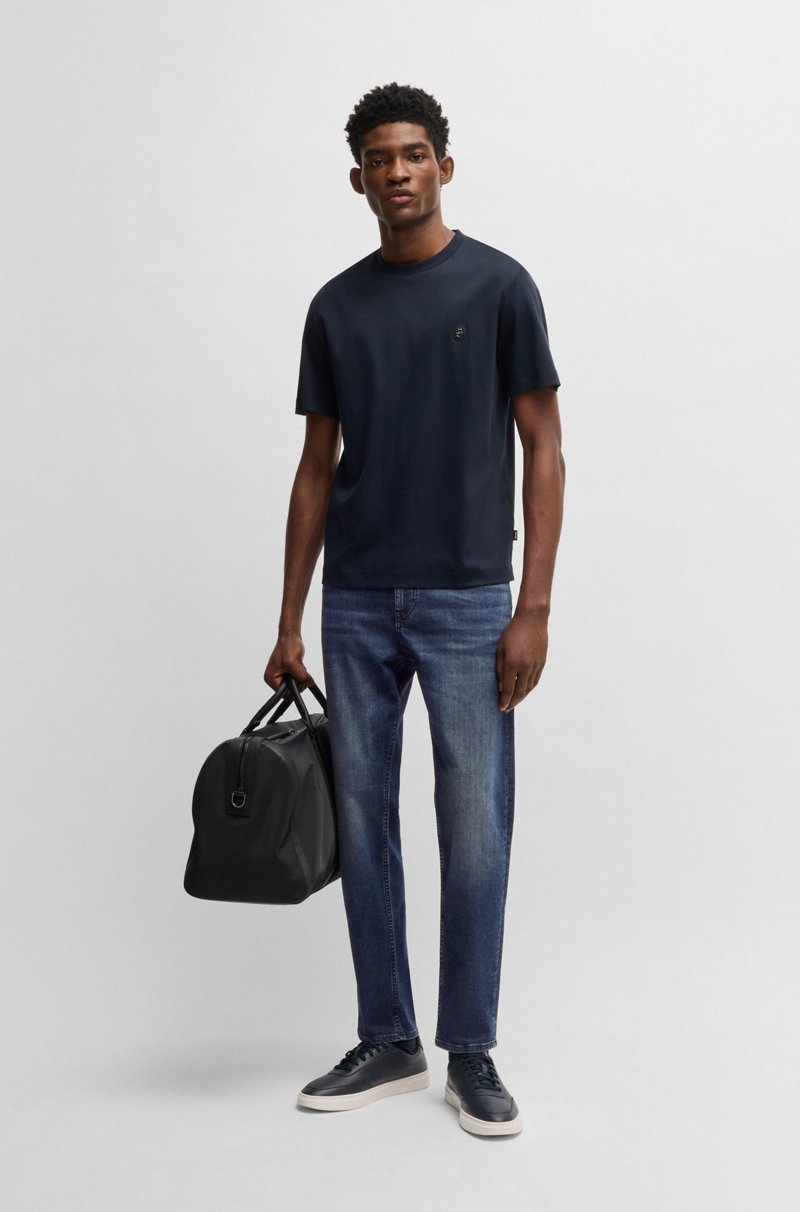 Hugo Boss Vaqueros Maine Regular Fit En Denim Termorregulador Azul