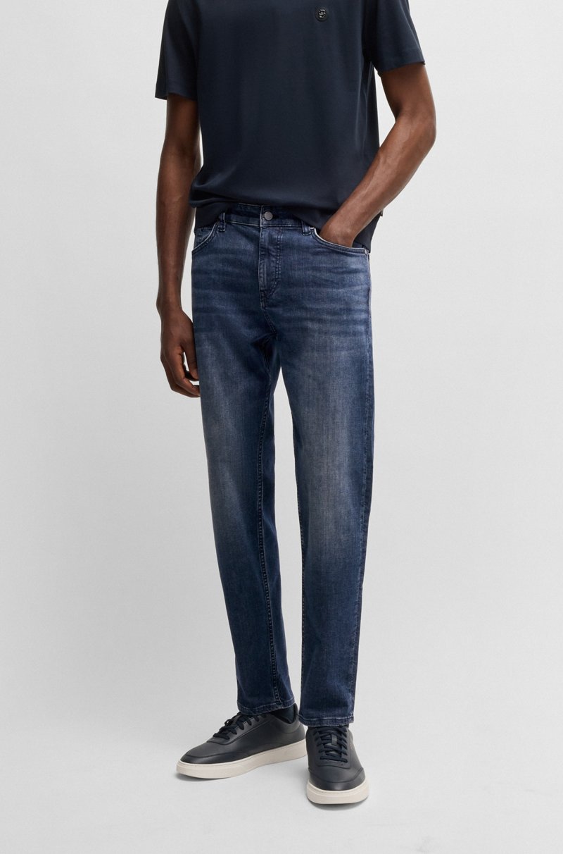Hugo Boss Vaqueros Maine regular fit en denim termorregulador azul