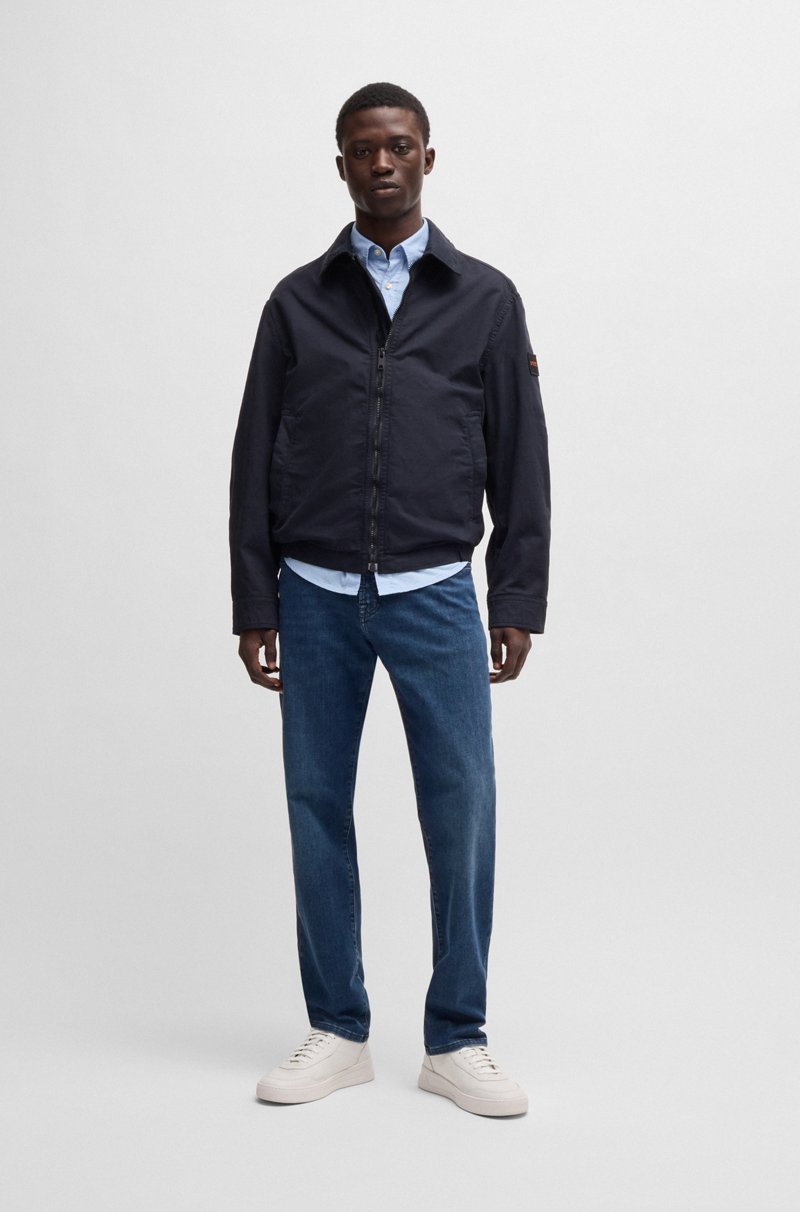 Hugo Boss Vaqueros Maine Regular Fit En Suave Denim Azul Que Facilita El Movimiento