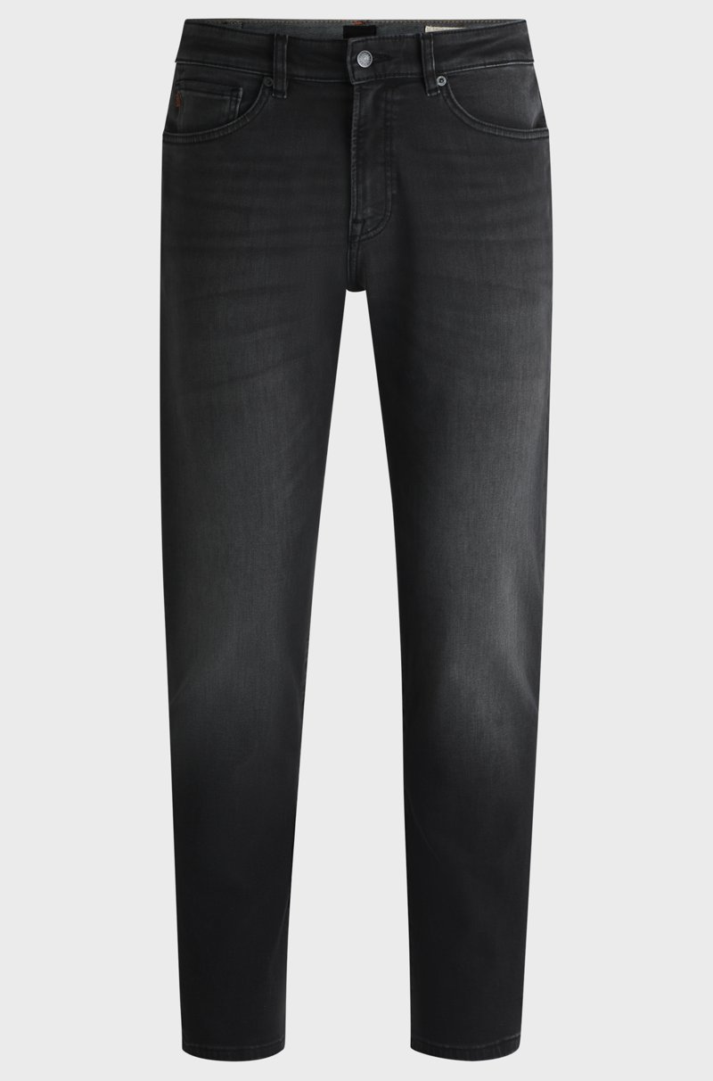 Hugo Boss Vaqueros Maine regular fit en tejido denim superelástico negro