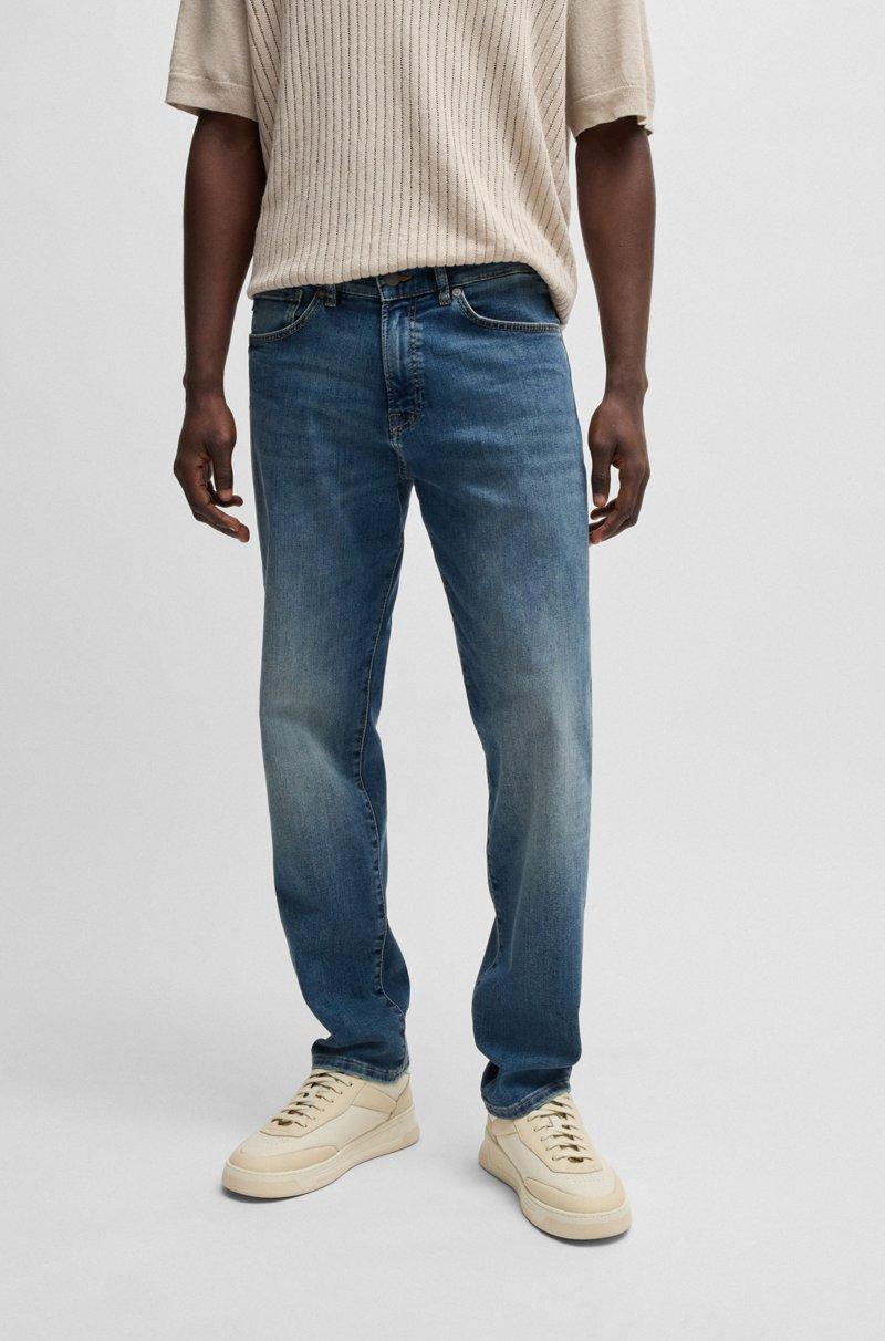 Hugo Boss Vaqueros Maine regular fit en tejido denim superelástico azul