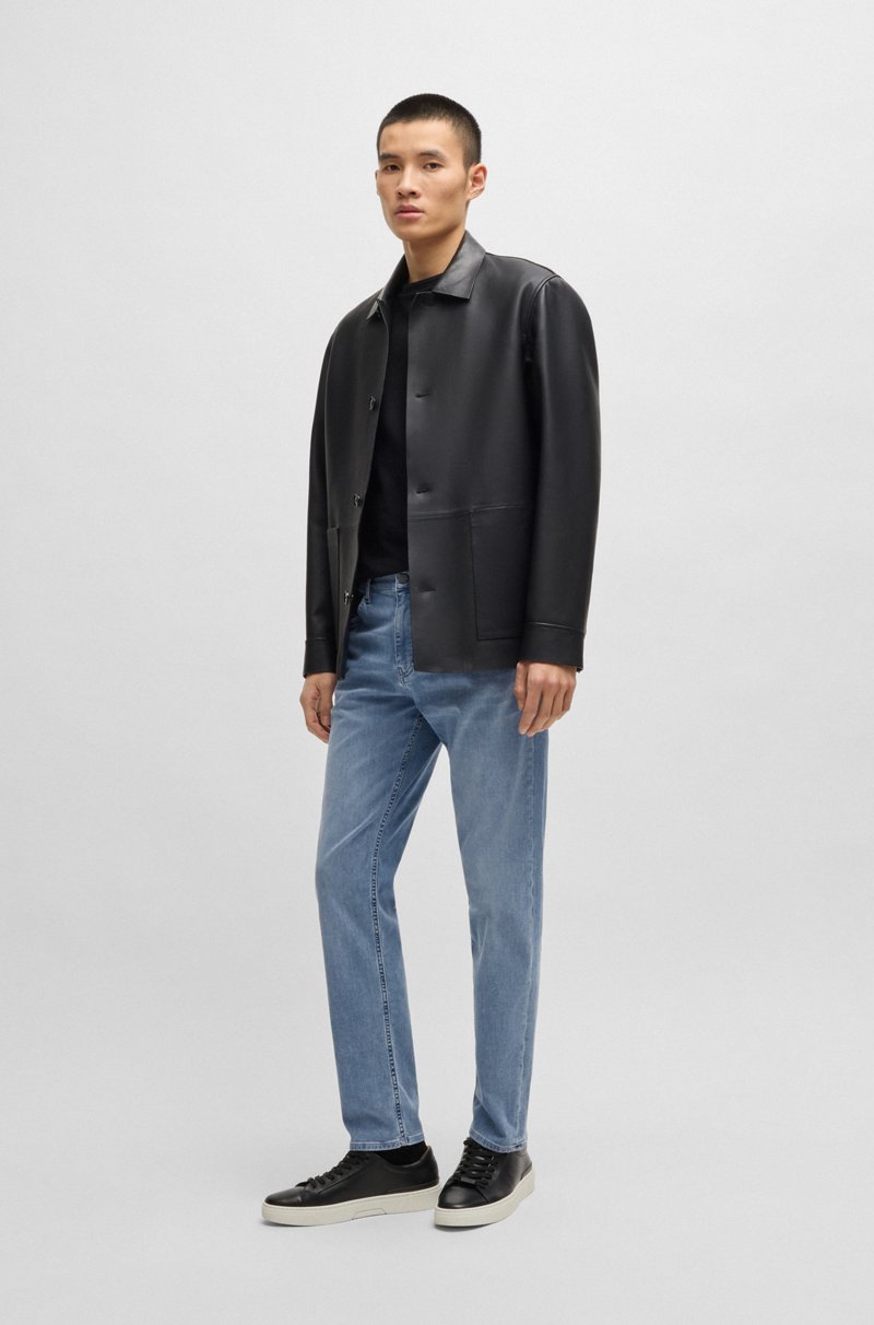 Hugo Boss Vaqueros Maine Regular Fit En Tejido Vaquero Elástico Azul