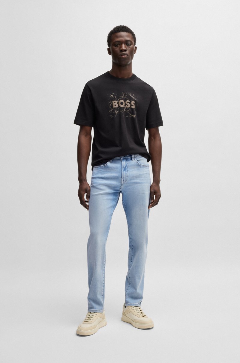 Hugo Boss Vaqueros Maine Regular Fit En Tejido Vaquero Superelástico Azul