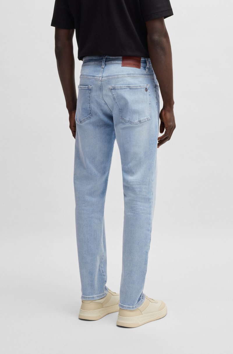 Hugo Boss Vaqueros Maine Regular Fit En Tejido Vaquero Superelástico Azul