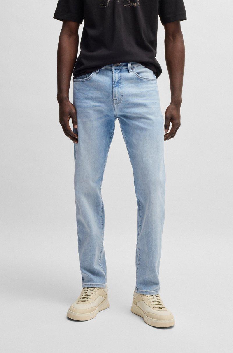 Hugo Boss Vaqueros Maine regular fit en tejido vaquero superelástico azul