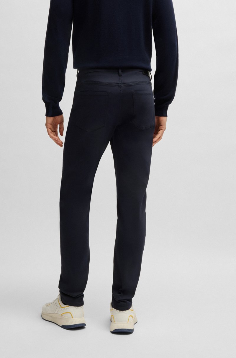 Hugo Boss Vaqueros Porsche X BOSS Tapered Fit De Tejido Vaquero Elástico Técnico En Tono Azul