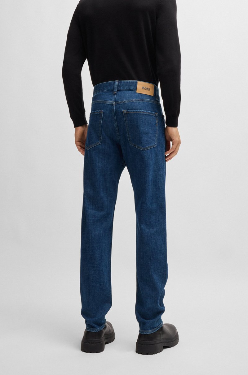Hugo Boss Vaqueros Regular Fit De Denim Elástico Azul
