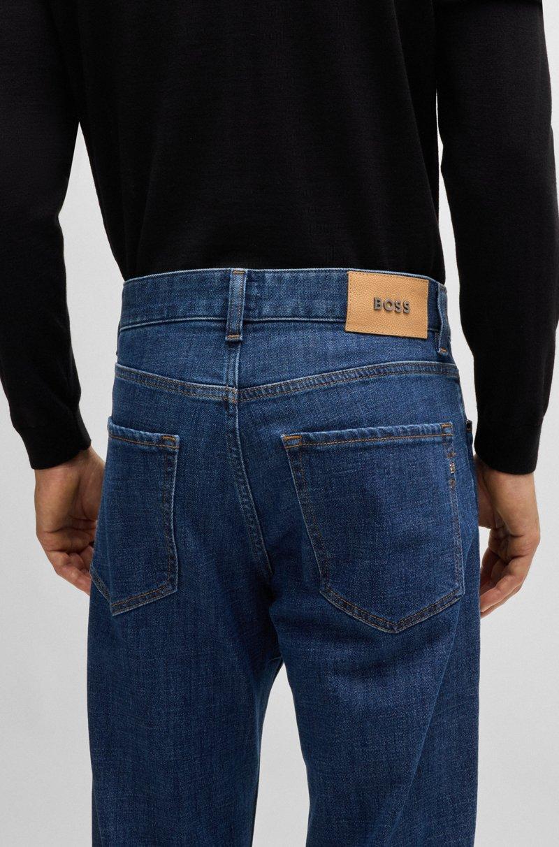 Hugo Boss Vaqueros Regular Fit De Denim Elástico Azul
