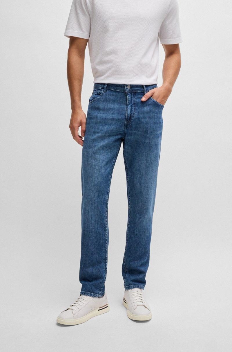 Hugo Boss Vaqueros regular fit de denim elástico azul con estirado mecánico