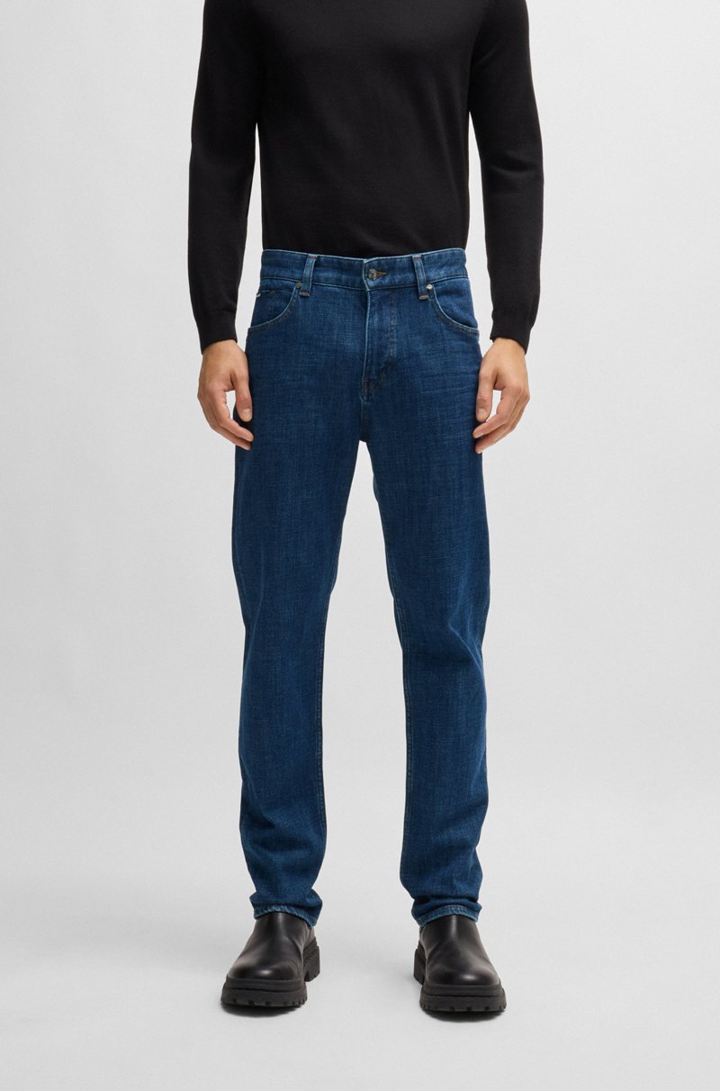 Hugo Boss Vaqueros regular fit de denim elástico azul