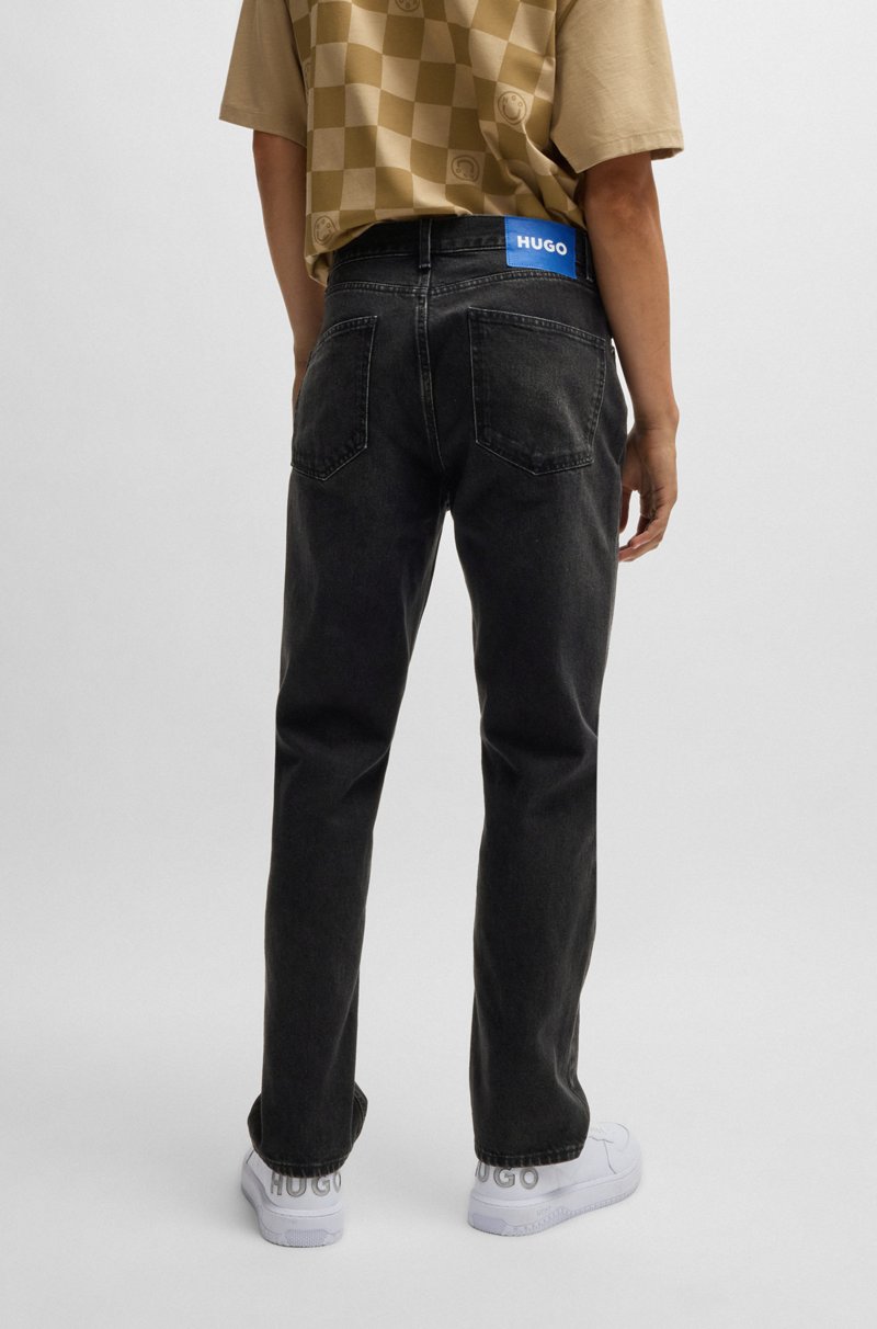 Hugo Boss Vaqueros Regular Fit De Denim Gris Oscuro