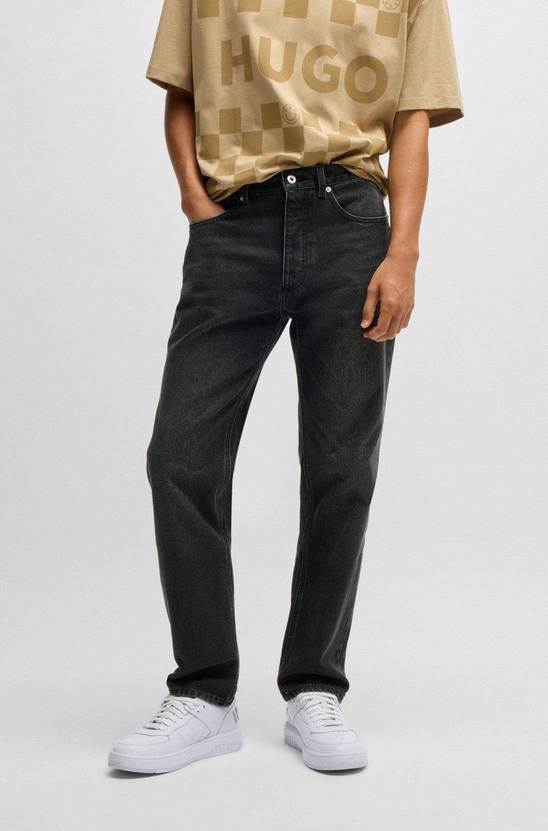 Hugo Boss Vaqueros regular fit de denim gris oscuro