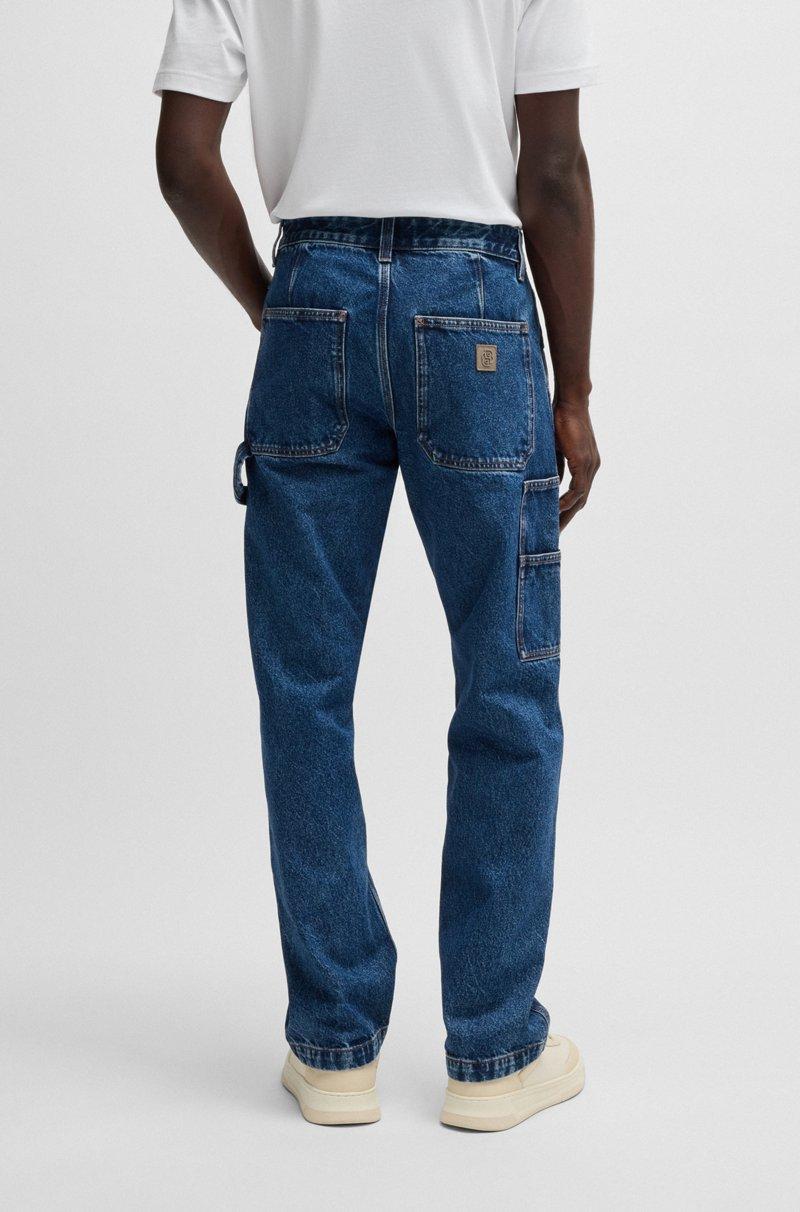 Hugo Boss Vaqueros Regular Fit De Denim Rígido Azul