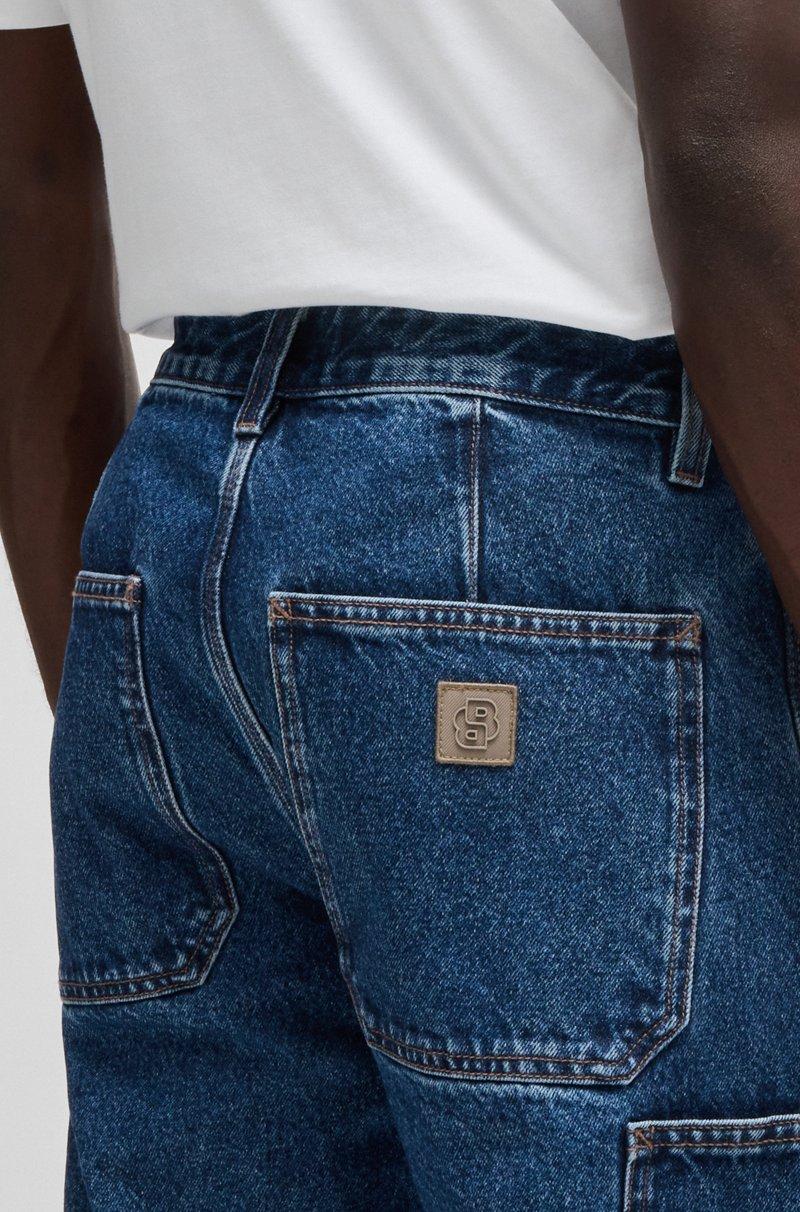 Hugo Boss Vaqueros Regular Fit De Denim Rígido Azul