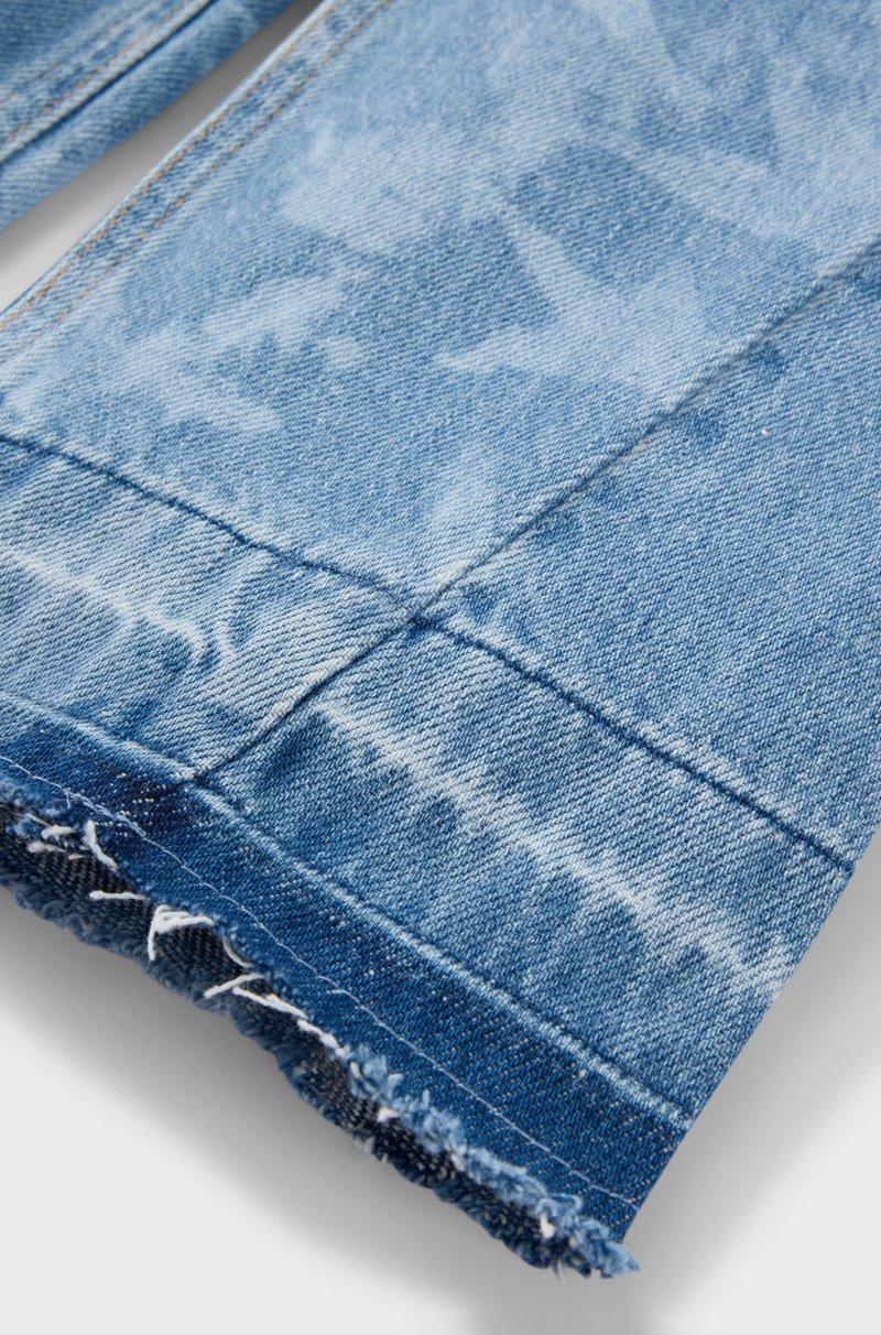 Hugo Boss Vaqueros Relaxed Fit Para Niños En Denim De Algodón Con Estampado De Estrellas