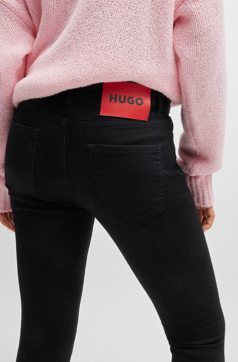 Hugo Boss Vaqueros Skinny Fit De Denim Elástico Negro