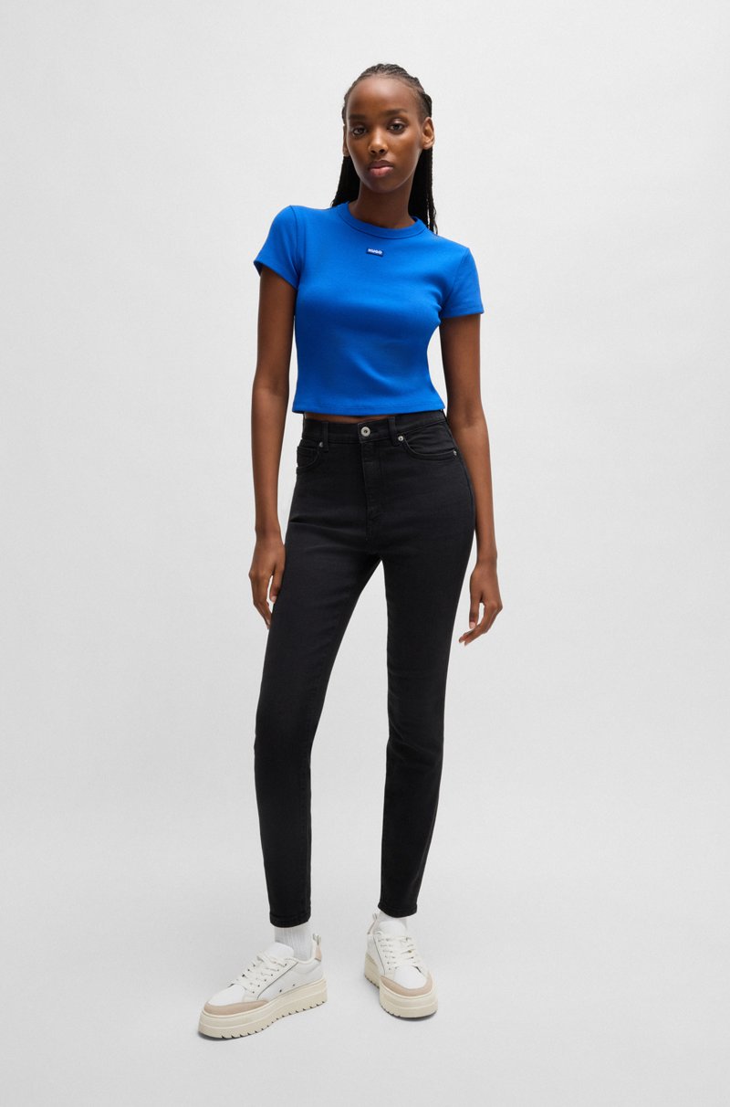 Hugo Boss Vaqueros Skinny Fit De Denim Elástico Negro
