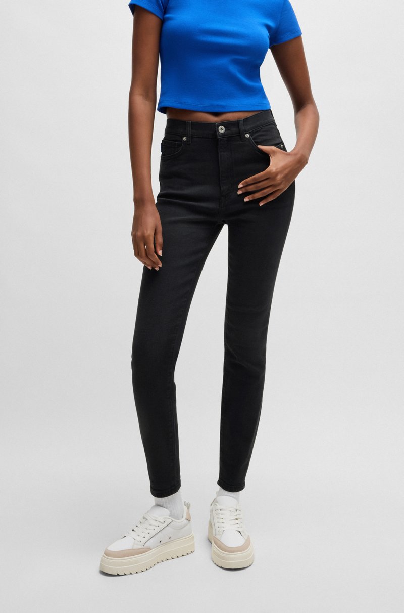 Hugo Boss Vaqueros skinny fit de denim elástico negro