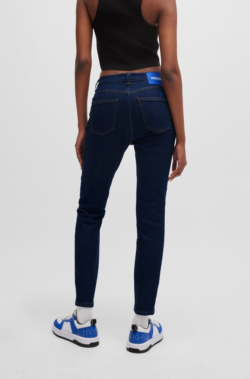 Hugo Boss Vaqueros Skinny Fit En Denim Elástico Azul Oscuro