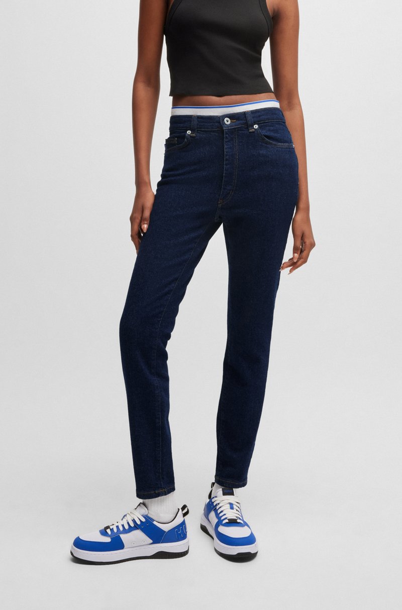 Hugo Boss Vaqueros skinny fit en denim elástico azul oscuro
