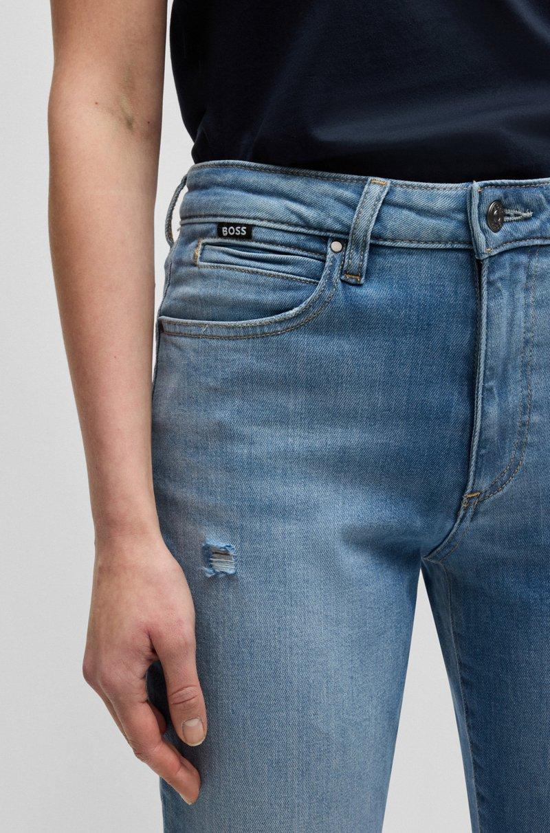 Hugo Boss Vaqueros Slim Fit De Denim Elástico Azul Lavado