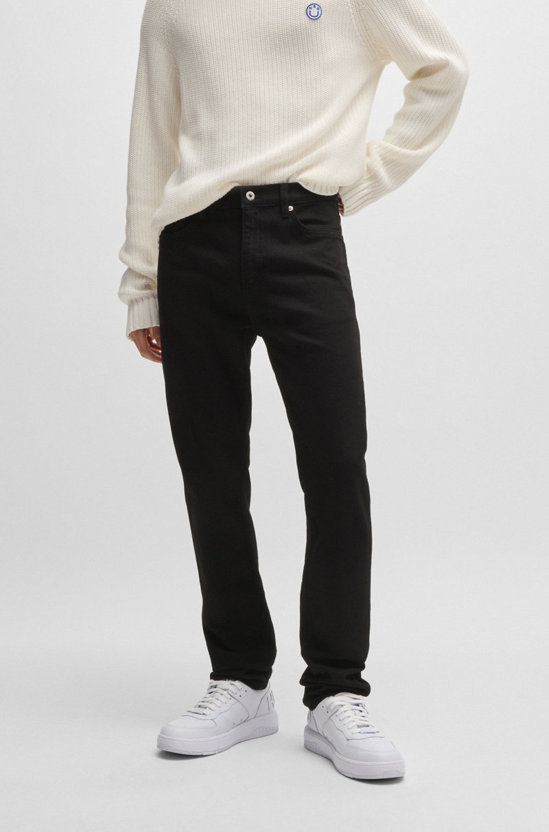 Hugo Boss Vaqueros slim fit de denim elástico negro