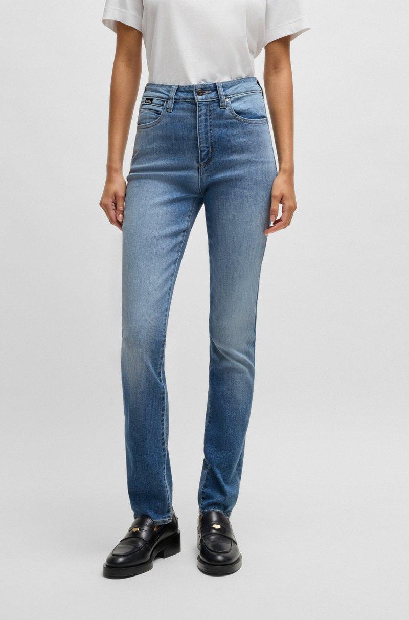 Hugo Boss Vaqueros slim fit en denim elástico azul medio