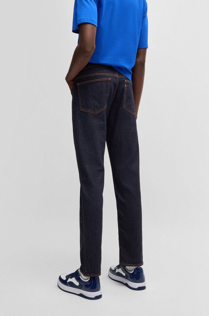 Hugo Boss Vaqueros Slim Fit En Denim Elástico Azul Oscuro