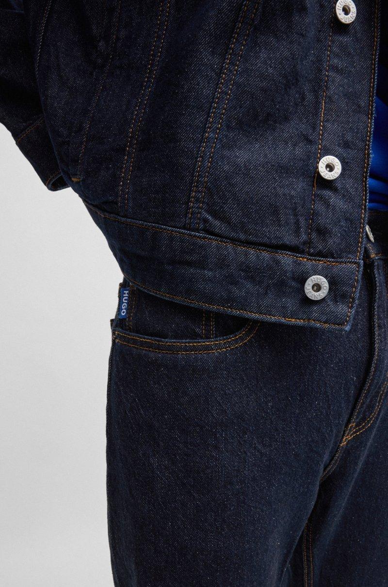 Hugo Boss Vaqueros Slim Fit En Denim Elástico Azul Oscuro