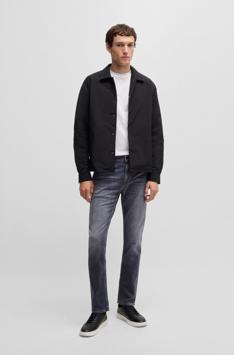 Hugo Boss Vaqueros Slim Fit En Denim Gris Suave Al Tacto