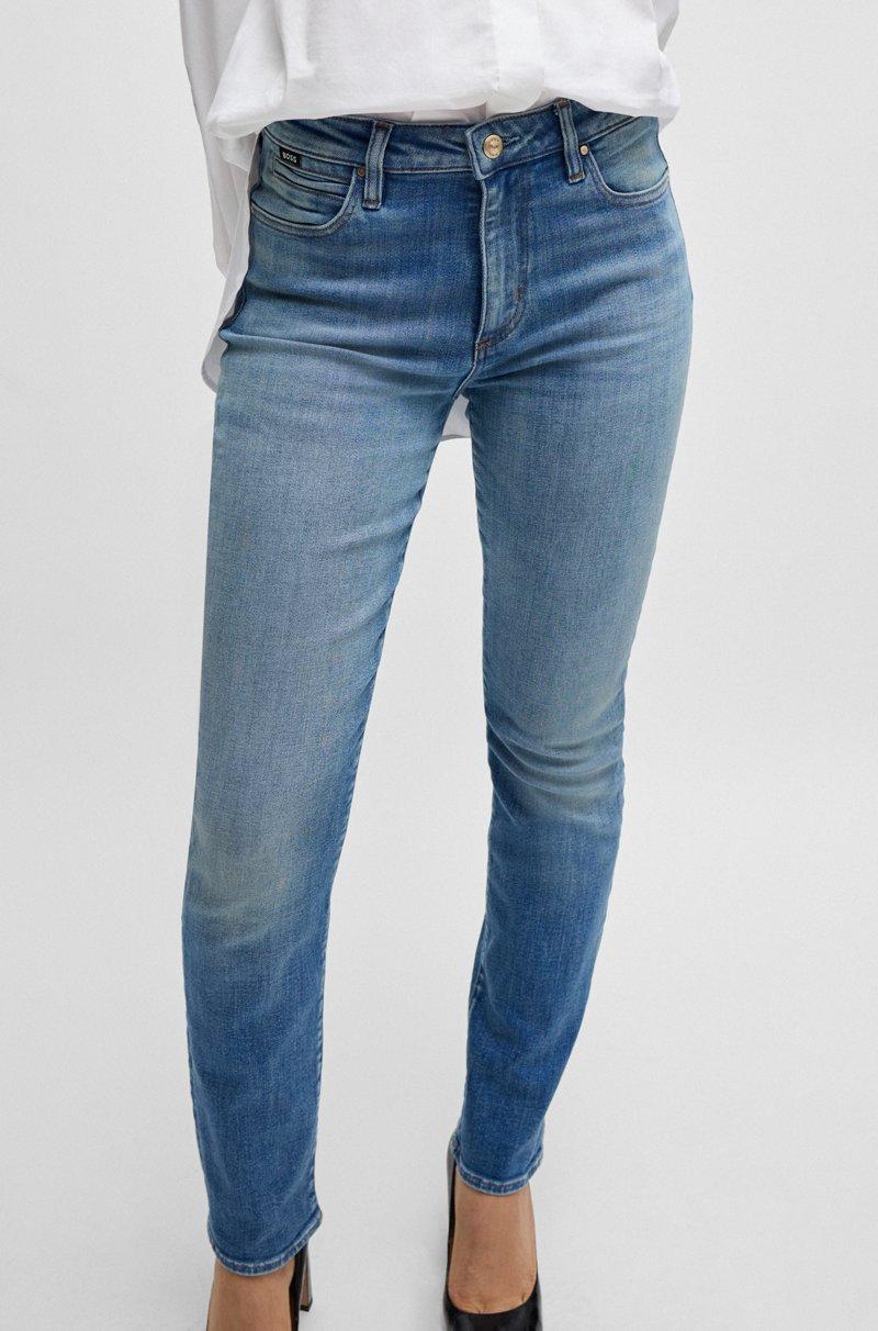 Hugo Boss Vaqueros Slim Fit En Tejido Vaquero Elástico Azul