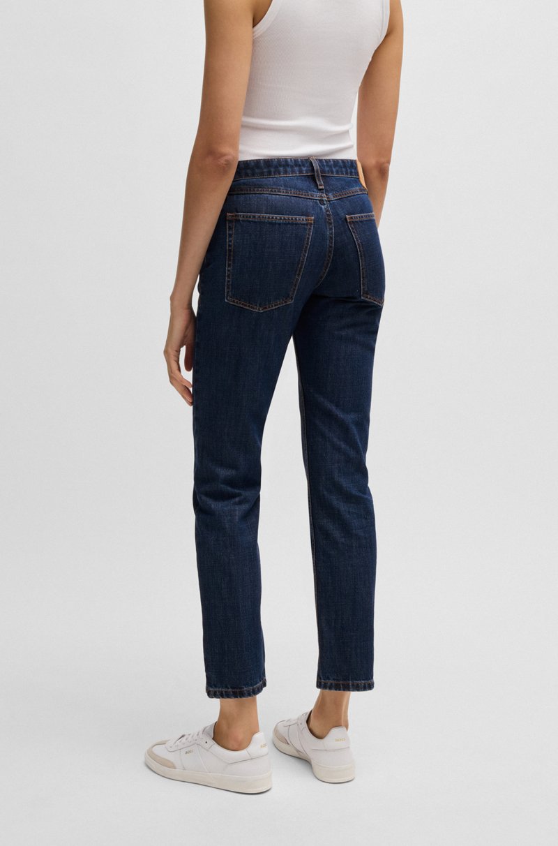 Hugo Boss Vaqueros Slim Fit En Tejido Vaquero Lavado Azul