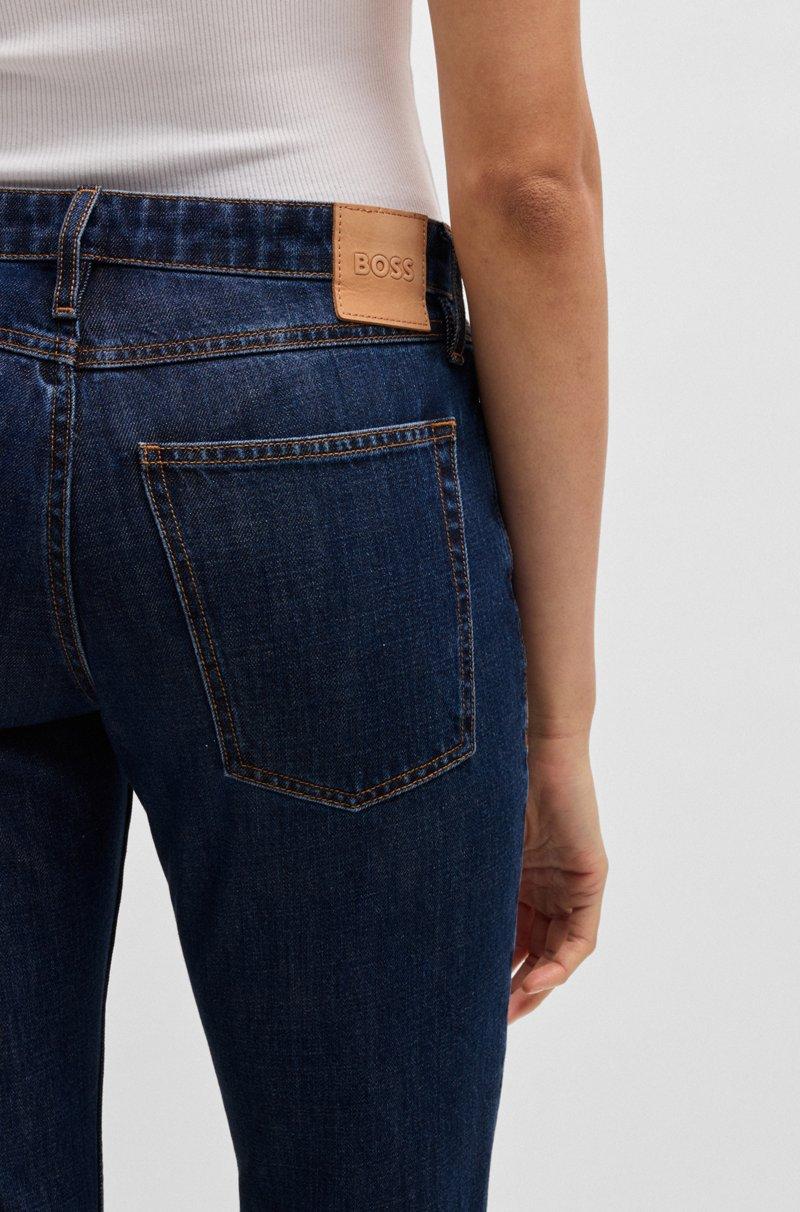 Hugo Boss Vaqueros Slim Fit En Tejido Vaquero Lavado Azul