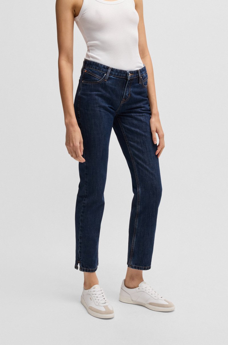 Hugo Boss Vaqueros slim fit en tejido vaquero lavado azul