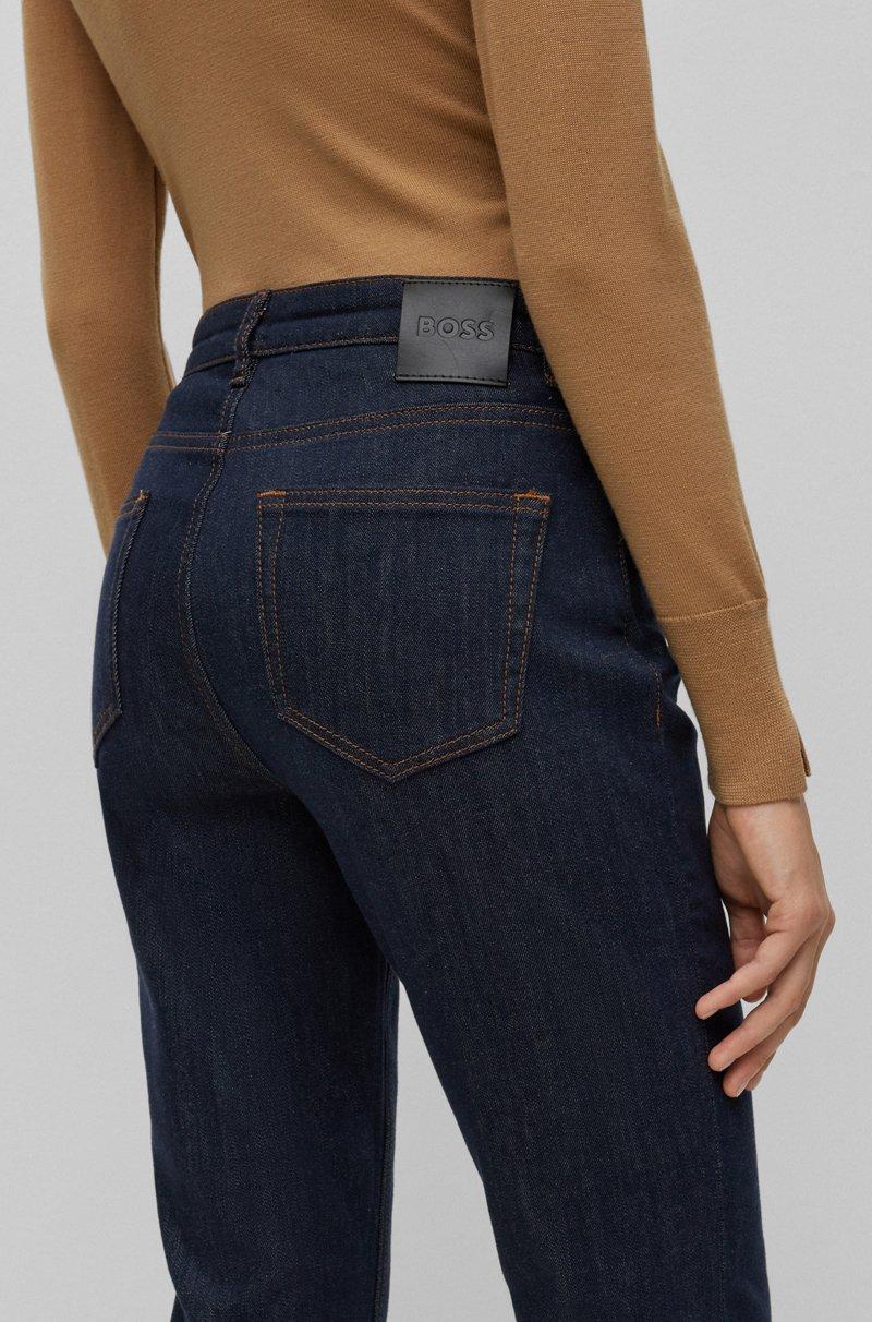 Hugo Boss Vaqueros Tobilleros Slim Fit En Denim Elástico Stay Indigo