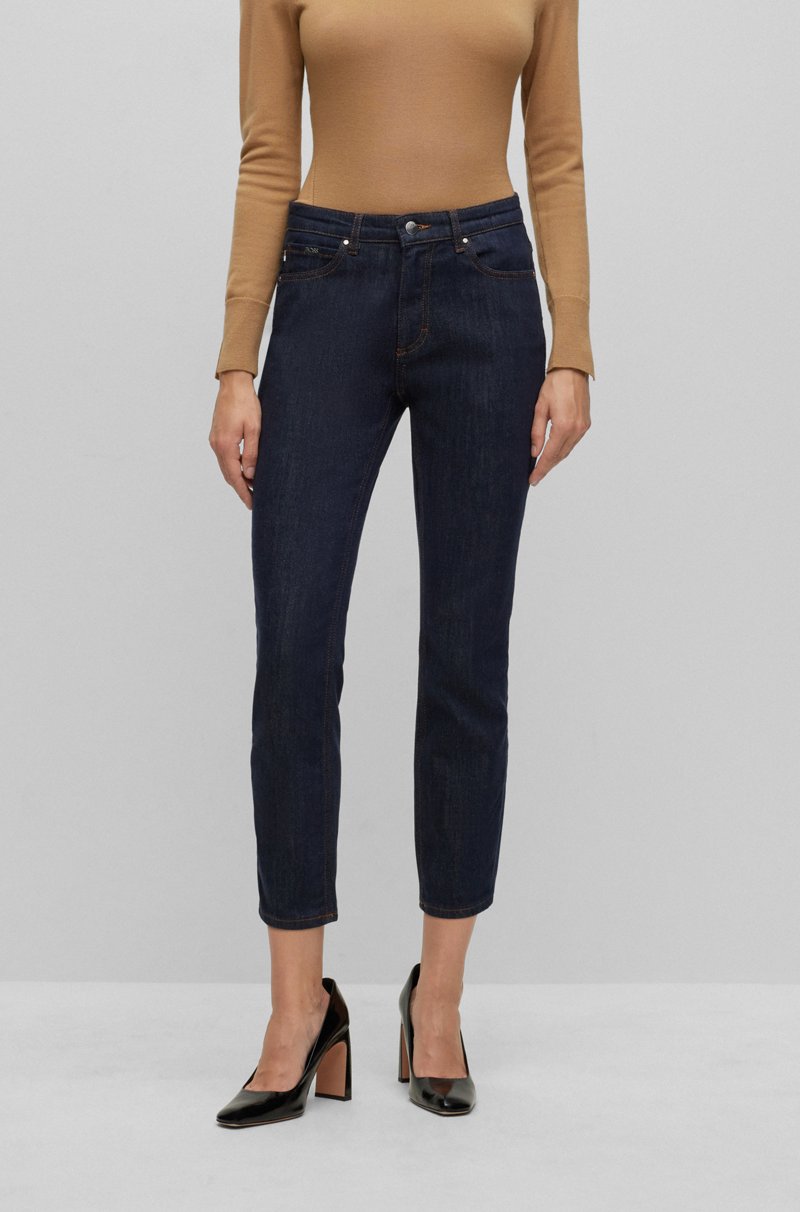 Hugo Boss Vaqueros tobilleros slim fit en denim elástico Stay Indigo