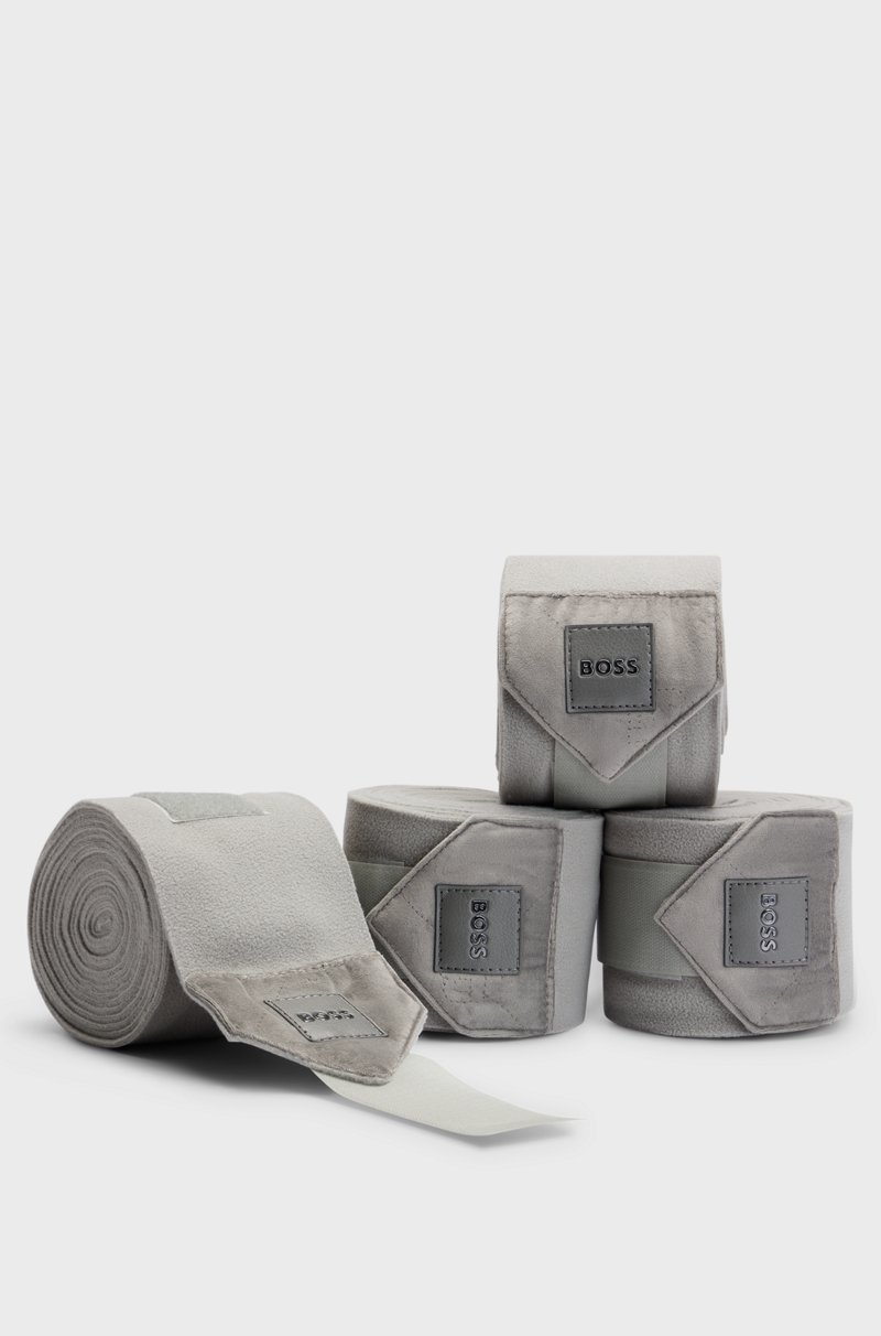 Hugo Boss Vendas de forro polar para equitación con extremos de terciopelo