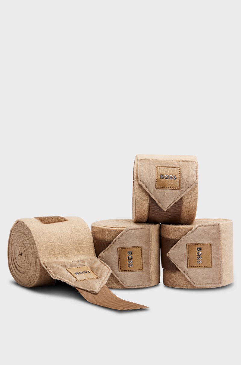 Hugo Boss Vendas de forro polar para equitación con extremos de terciopelo