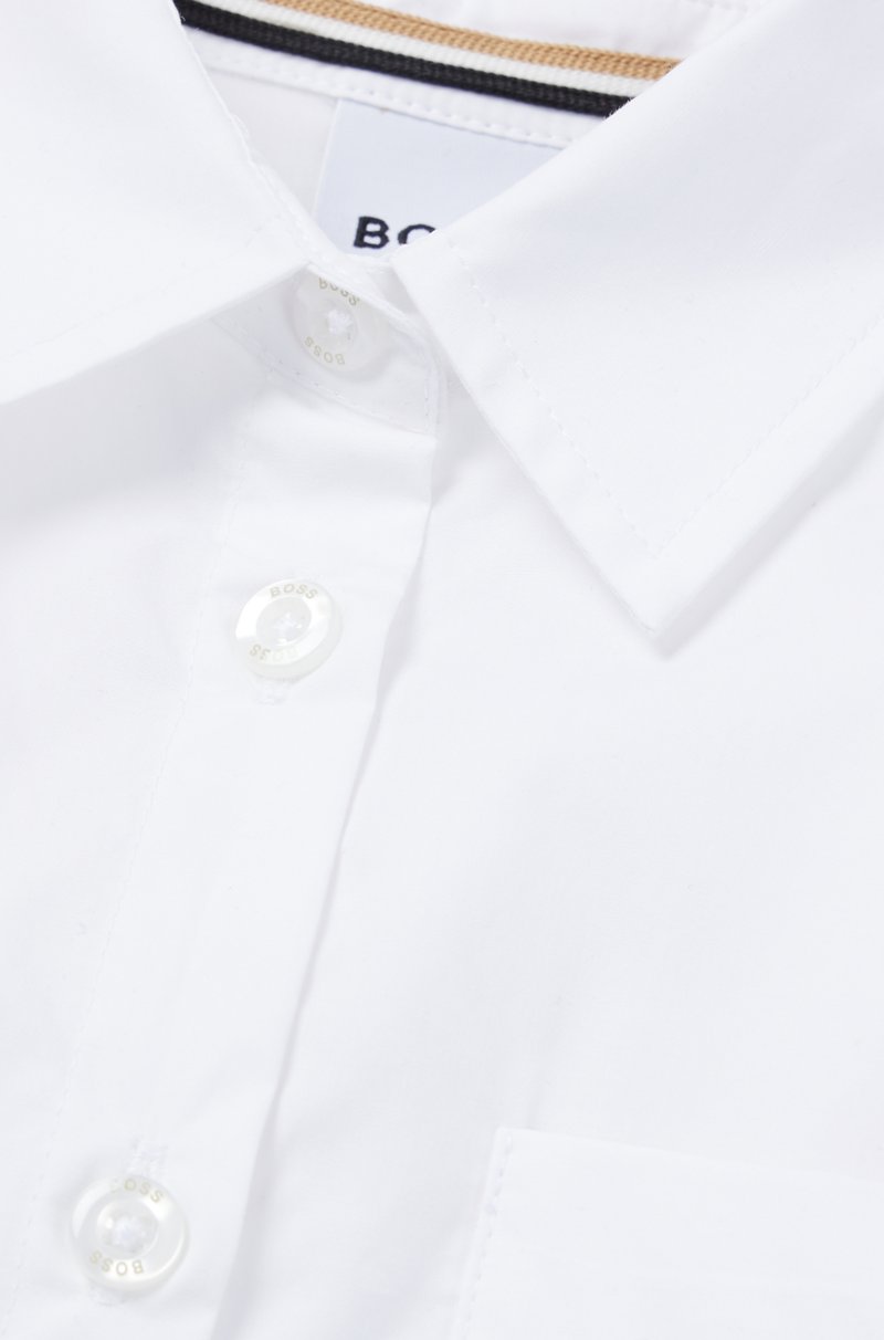 Hugo Boss Vestido Camisero Para Niñas Con Rayas Características