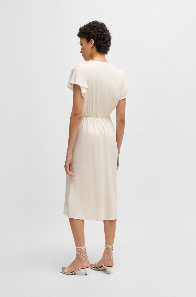 Hugo Boss Vestido Con Escote En Pico En Material Elástico