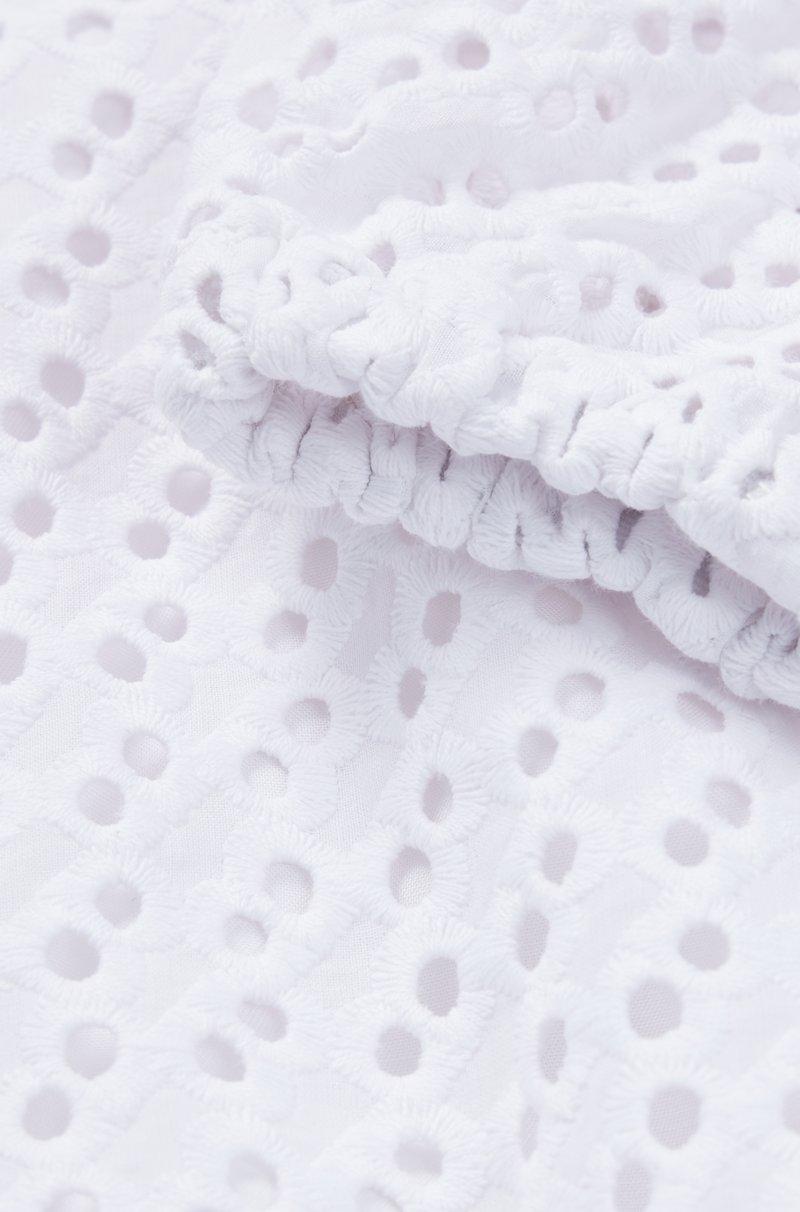 Hugo Boss Vestido De Manga Larga Para Niñas Con Detalles De Monograma