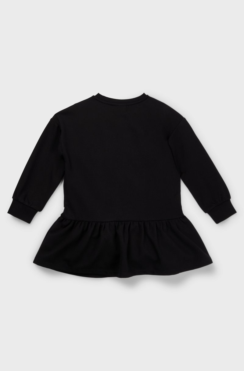 Hugo Boss Vestido De Manga Larga Para Niñas Con Logo De Diseño