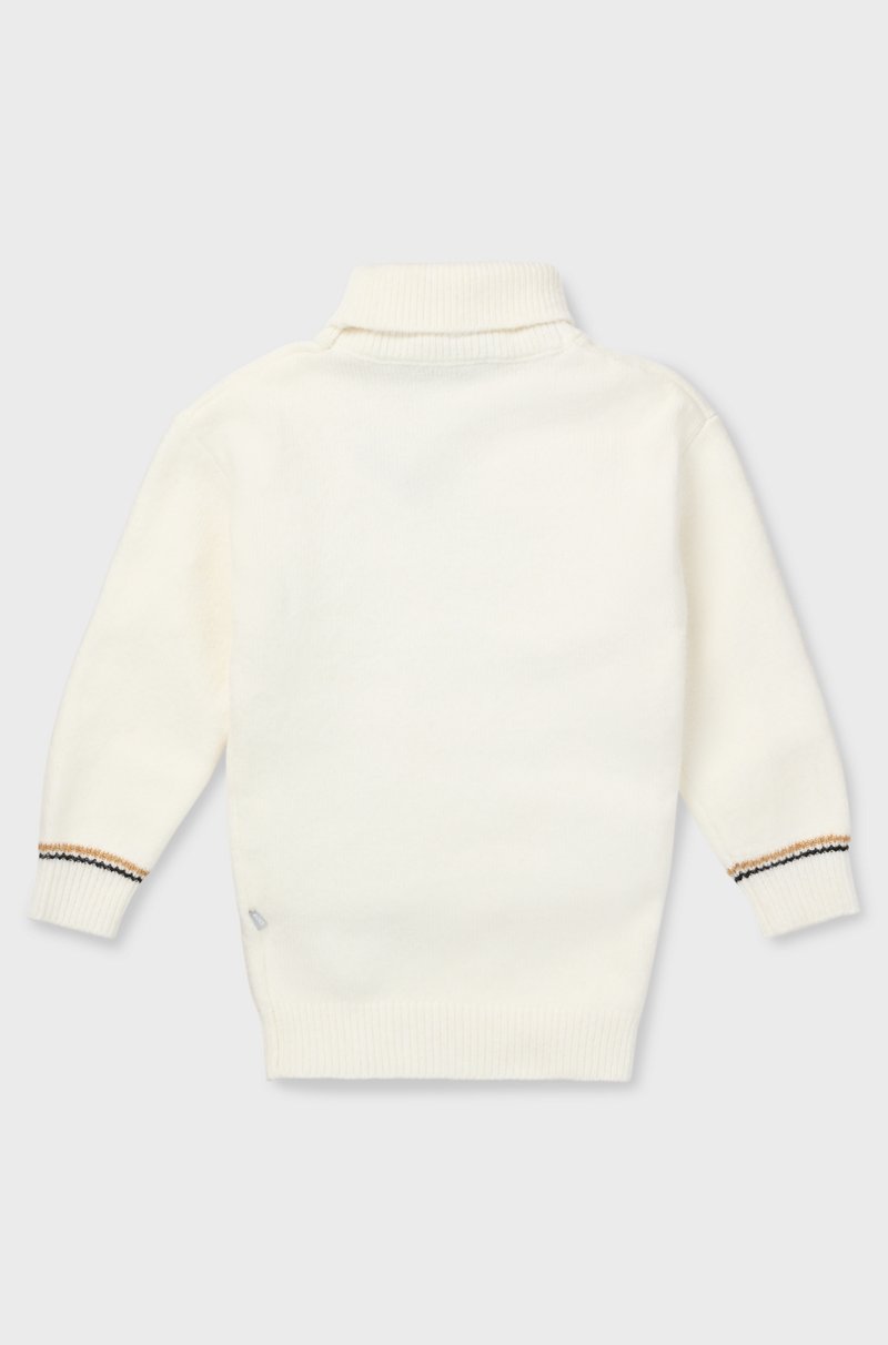 Hugo Boss Vestido De Punto Para Niños Con Cuello Vuelto Y Monograma Double B De Estrás